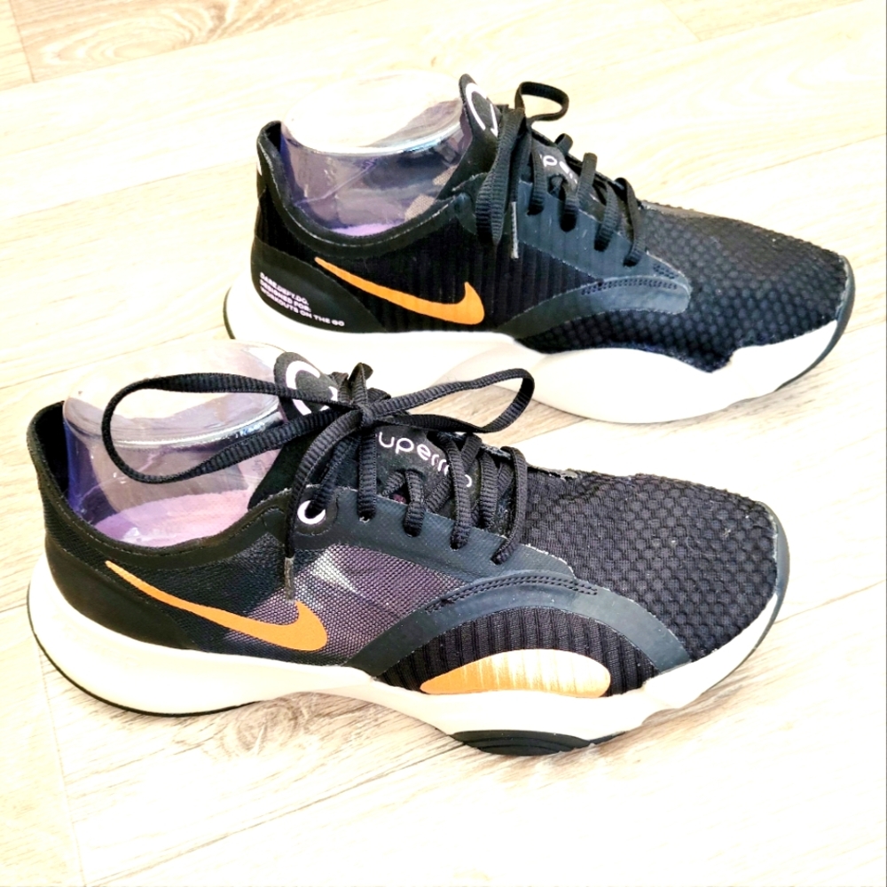 Nike Superrep Go Black Copper Women's 8.5 Running Athletic Activewear Athleisure